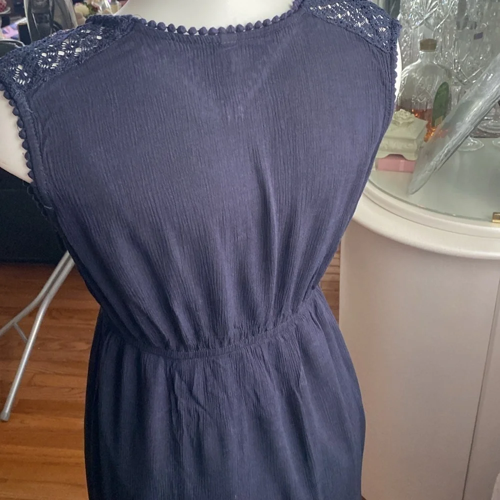 Xhilaration Floral Maxi black pink bohemian Dress M - Picture 9 of 12
